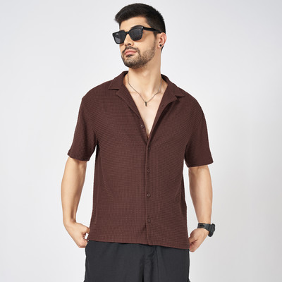 Street 808 by Pantaloons Men Printed Casual Red Shirt