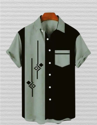 SHFASHION Men Printed Casual Multicolor Shirt