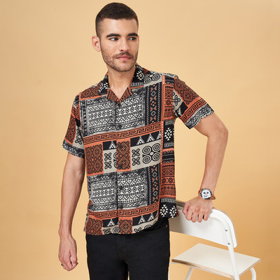 PEOPLE Men Checkered Casual Multicolor Shirt