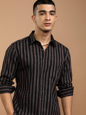 HIGHLANDER Men Striped Casual Multicolor Shirt