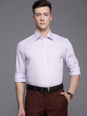 LOUIS PHILIPPE Men Self Design Formal Pink Shirt