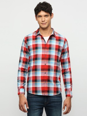 Pepe Jeans Men Checkered Casual Red Shirt