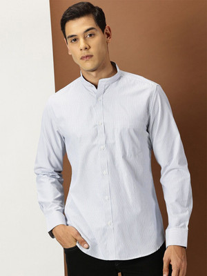 INVICTUS Men Striped Casual White Shirt