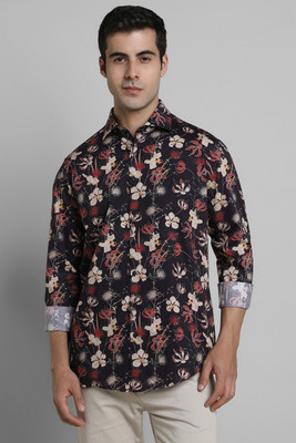 Simon Carter London Men Printed Casual Black Shirt