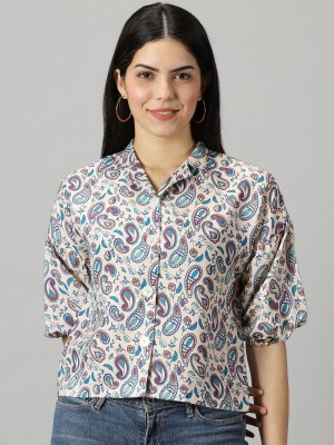 Fulera Women Printed Casual Multicolor Shirt