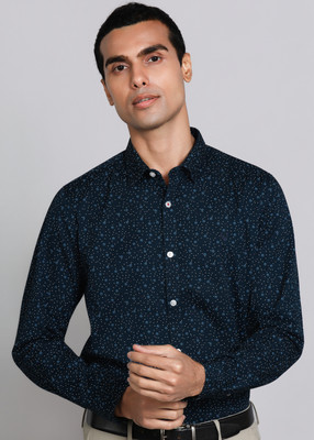 Allen Solly Men Printed Formal Blue Shirt