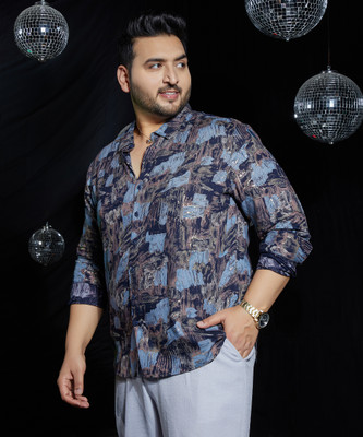 Instafab Plus Men Printed Casual Multicolor Shirt