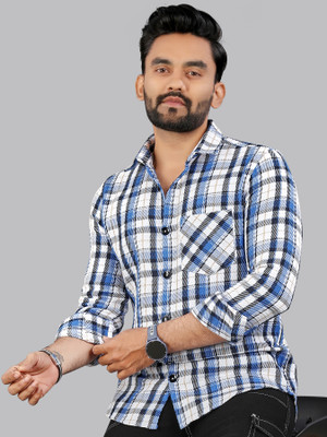 METRONAUT Men Checkered Casual Multicolor Shirt