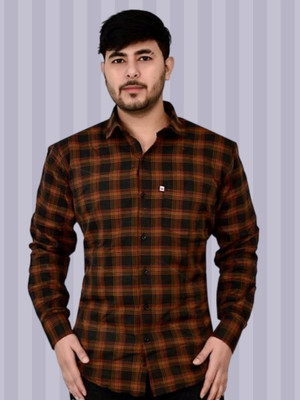 VK WINTER WEAR Men Checkered Casual Multicolor Shirt