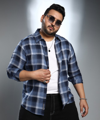 Instafab Plus Men Self Design Casual Multicolor Shirt