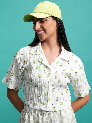 Tokyo Talkies Women Printed Casual Multicolor Shirt