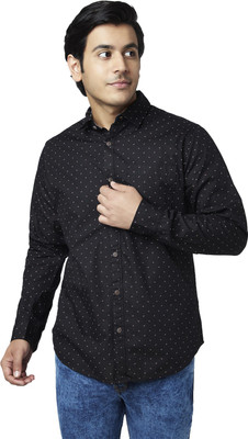 YU by Pantaloons Men Printed Casual Grey Shirt