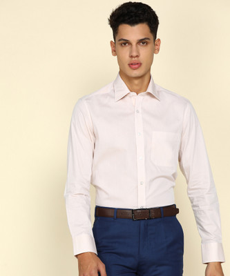 LOUIS PHILIPPE Men Self Design Formal Pink Shirt