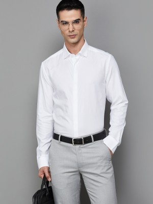 CODE by Lifestyle Men Solid Formal White Shirt