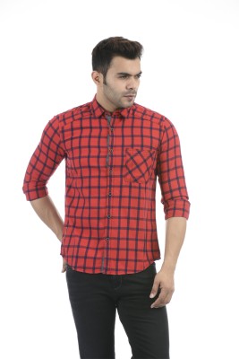 Pepe Jeans Men Checkered Casual Red Shirt
