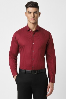 PETER ENGLAND Men Printed Formal Red Shirt