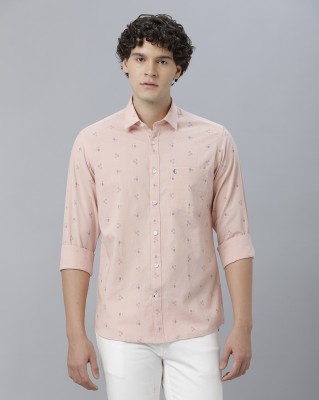 CAVALLO BY LINEN CLUB Men Printed Casual Pink Shirt