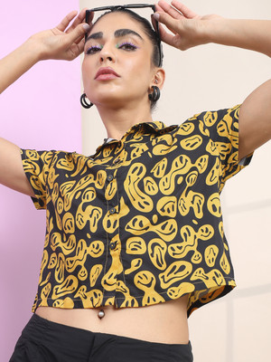 Tokyo Talkies Women Printed Casual Multicolor Shirt