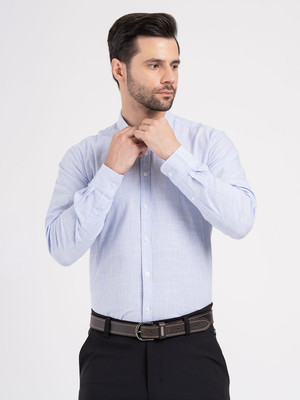 RED TAPE Men Solid Casual Blue Shirt