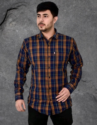 VK WINTER WEAR Men Checkered Casual Multicolor Shirt