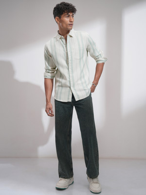 HIGHLANDER Men Striped Casual Multicolor Shirt