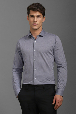 LOUIS PHILIPPE Men Printed Formal White Shirt