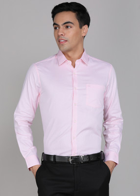ARROW Men Self Design Formal Pink Shirt