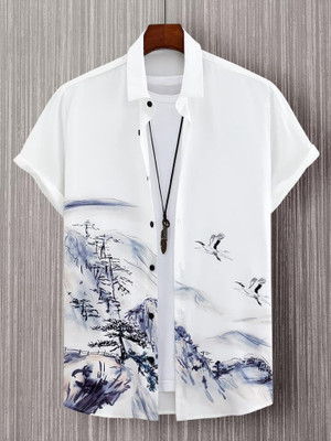CLOTHWIND Men Printed Casual Multicolor Shirt