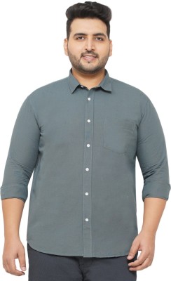 JOHN PRIDE Men Self Design Casual Grey Shirt