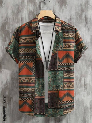 indicare Men Printed Casual Multicolor Shirt