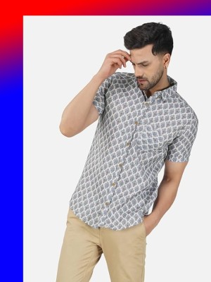 Dimans Men Self Design Party Multicolor Shirt