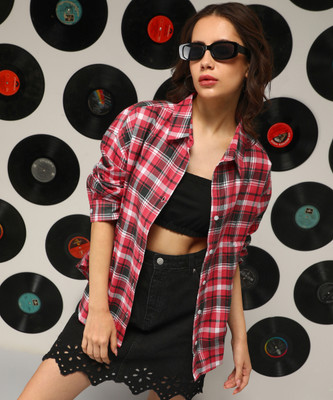 CAMPUS SUTRA Women Printed Casual Red Shirt