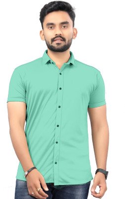 SYSBELLA FASHION Men Solid Casual Black Shirt