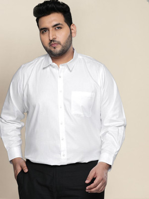 METRONAUT PLUS Men Solid Formal White Shirt