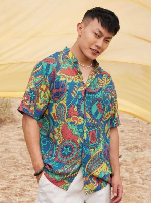 Flirty Soul Men Printed Casual Multicolor Shirt