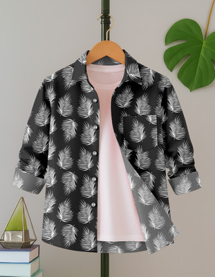 IMANFASHION Boys Printed Casual Multicolor Shirt