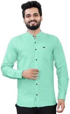 JILANI TRADERS Men Solid Casual Light Green Shirt