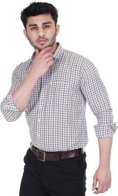 Marc Laurent Men Checkered Formal Multicolor Shirt