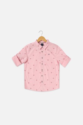 Allen Solly Boys Solid Casual Pink Shirt