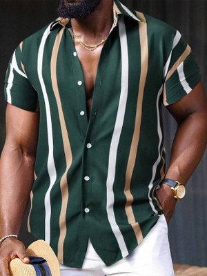 SHIVAY FAB Men Striped Casual Multicolor Shirt