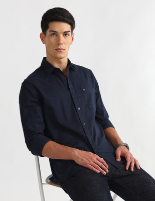 Arrow Sport Men Printed Casual Blue Shirt