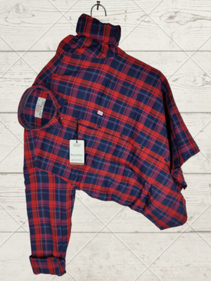 Marc Laurent Men Checkered Casual Red Shirt
