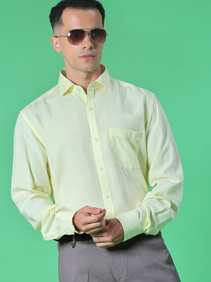 V-MART Men Solid Casual Beige Shirt