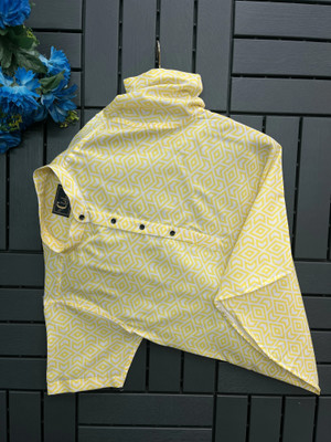 isuelfeb Men Solid Casual Yellow, White Shirt