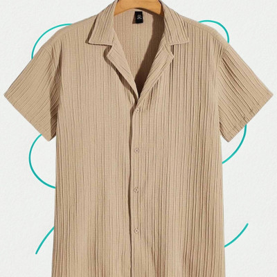 Rajaranchod Men Printed Casual Cream Shirt