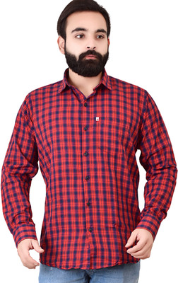 Shreyash Textiles Fab Men Solid Casual Red Shirt