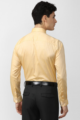 PETER ENGLAND Men Solid Formal Yellow Shirt