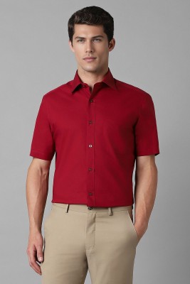 LOUIS PHILIPPE Men Solid Formal Red Shirt