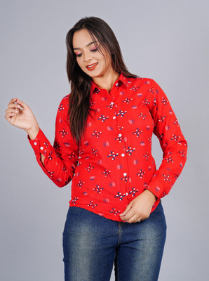 RF CLOTHES Women Printed Casual Multicolor Shirt
