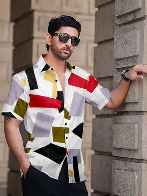 METRONAUT Men Printed Casual Multicolor Shirt